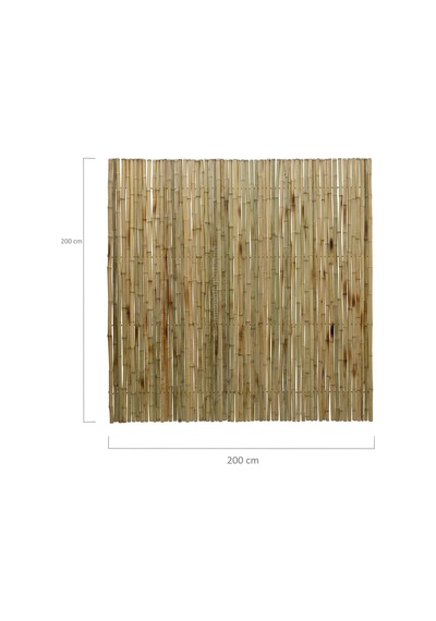 200 Cm X 200 Cm Bambu Çubuk Çit / Paravan / Bahçe Çiti