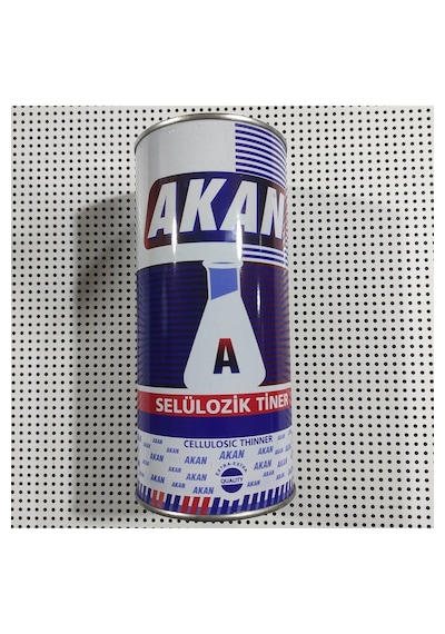 Akann Selülozik Tiner Yüksek Çözülme Metal Kutuda Extra Yüksek Kalite Brüt:750 Ml