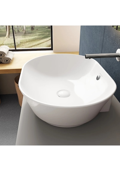 VitrA Geo 7427B003-0012 Çanak Lavabo Beyaz 55 CM