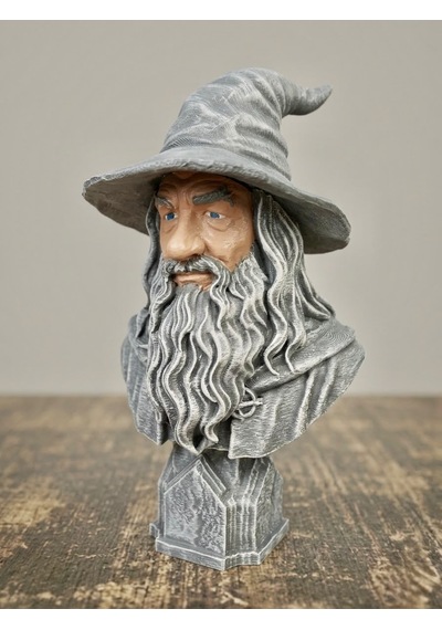 Eselya3d Gandalf Figür, Yüzüklerin Efendisi Gandalf Büst, Gri Gandalf Figür Hediye-15cm-fanart