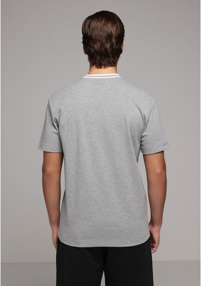 Colin's Colins Regular Fit Yuvarlak Yaka Düz Erkek Gri Kısa Kol Tişört Cl1080602 Q1.v2 Mga Gri Melanj