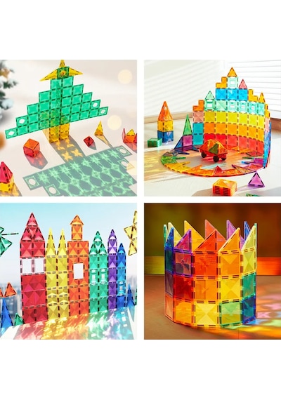 Mideer Renkli Magnetic Tiles - 100 Parça