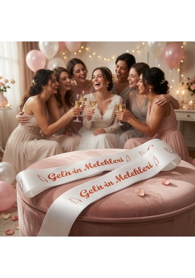 Gelinin Melekleri Gelin Kuşağı Kırmızı 6 Cm X 2 M Bekarlığa Veda Kına Organizasyon Diğer