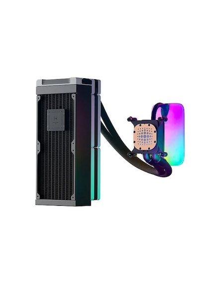 Hyte Thicc Q60 Qrgb Lcd 240mm Intel-amd Uyumlu İşlemci Sıvı Soğut