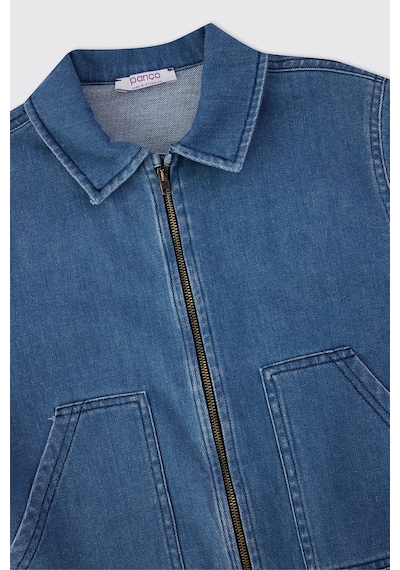 Panço Erkek Çocuk İndigo Ceket Mavi 2611BK22004