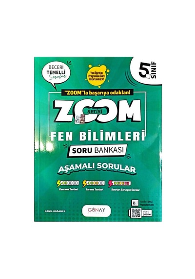Günay Yayınları 5.sınıf Zoom Fen Bilimleri Soru Bankası-yeni