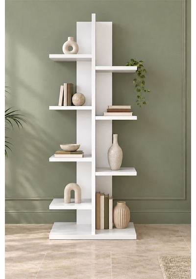 Nord Kitaplık Ve Çiçek Standı 45 X 120,8 X 21,7 Cm - Beyaz