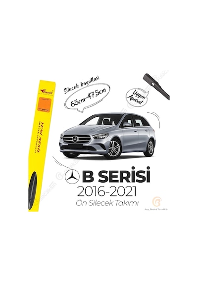 Mercedes B Ser. B180 W246 Muz Silecek Takımı 2016-2021 İnwells