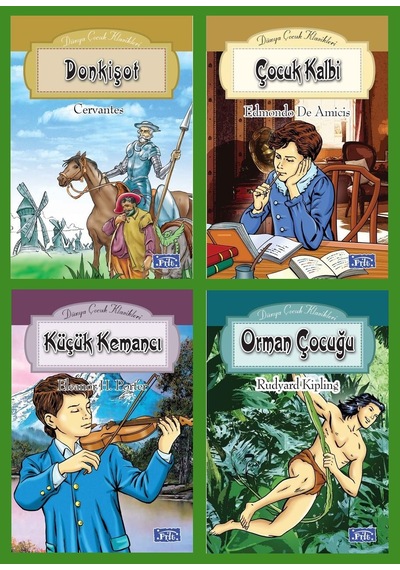 Ortaokul 5.ve 6.sınıflar İçin Dünya Çocuk Klasikleri Seti 10 4 Kitap