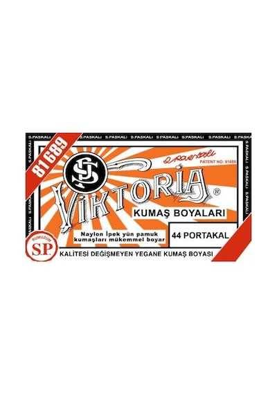 Viktoria Toz Kumaş Boyası 44 Portakal