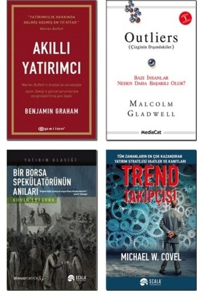 Bir Borsa Spekülatörünün Anıları + Trend Takipçisi + Akıllı Yatırımcı + Outliers - 4 Kitap