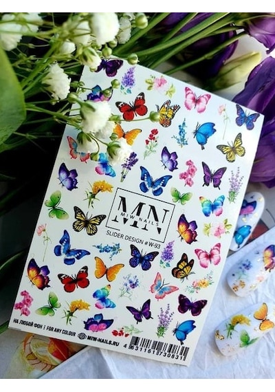 Nail Art Slider Stiker Ay Evreleri W93