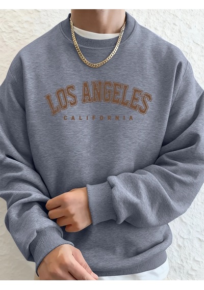 Startmore Tarzsokak Los Angeles Kaliforniya Baskılı Erkek Kazak Kışlık Bol Kapüşonlu Spor Bisiklet Yaka Polar Sıc Gri Startmore Tarzsokak Los Angeles Kaliforniya Baskılı Erkek Kazak Kışlık Bol Kapüşonlu Spor Bisiklet Yaka Polar Sıc Gri