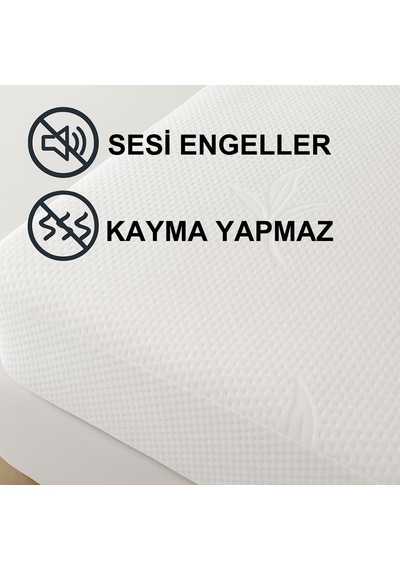 Beylini Yatak Alezi Kapitone Full Fitted Sıvı Geçirmez Kaymaz Yat Beyaz