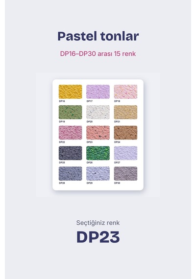 Depka Pamuk Sıva Dp23 2 Kg 7-8 M² İpek Sıva Alternatifi Isı Ve Ses Yalıtımlı Dekoratif Sıva