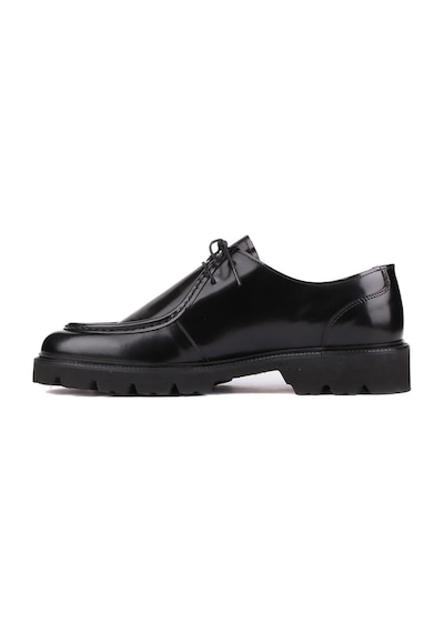 Shoetyle - Siyah Açma Deri Bağcıklı Erkek Günlük Ayakkabı 250-1617-770-siyah Siyah