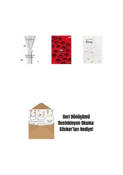 Güneş Kalır Bir Başına + Kör + Kireç + Okuma Sticker'ları