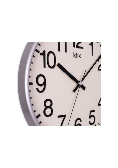 Venüs Gümüş Minimalist Duvar Saati Gümüş