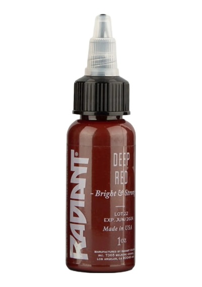 Deep Red Radiant Dövme Boyası 30ml Yoğun Koyu Kırmızı Profesyonel Tattoo Ink