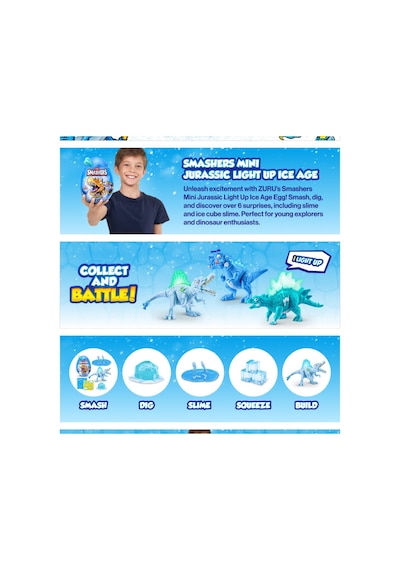 Smashers Buz Devri Mini Dino Sürpriz - Tyrannosaurus