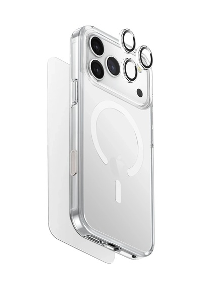 Apple Uyumlu iPhone 17 Pro Max Kılıf Ekran Koruyucu Ve Lens Koruyucu 3in1 Set Magsafe Clearvue Serisi Magclick Apple Uyumlu iPhone 17 Pro Max Kılıf Ekran Koruyucu Ve Lens Koruyucu 3in1 Set Magsafe Clearvue Serisi Magclick