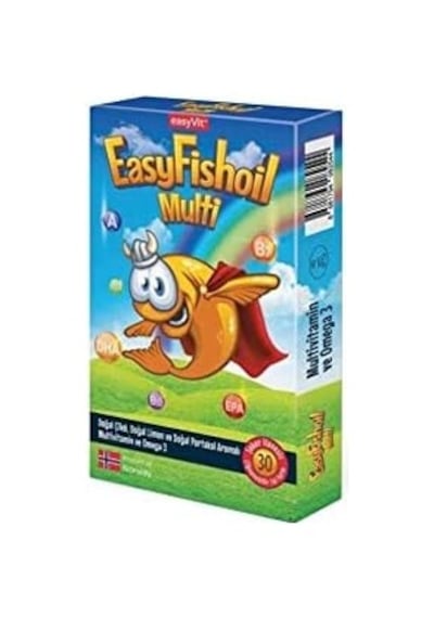 Easyfishoil Multi + Omega 3 30 Çiğnenebilir Jel Form