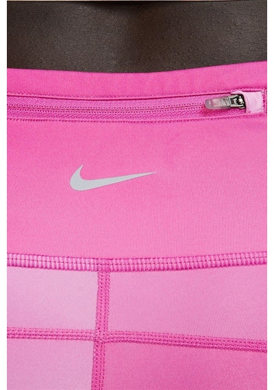 Nike Fast Normal Belli 7/8 Renk Geçişli Cepli Kadın Koşu Tayt Pembe