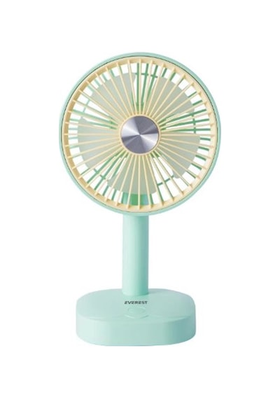 Everest Efn-510 Yeşil- Sarı 1200mah 5 İnç 3 Hız Kademeli Dönebilen Masaüstü Usb Fan Kdo