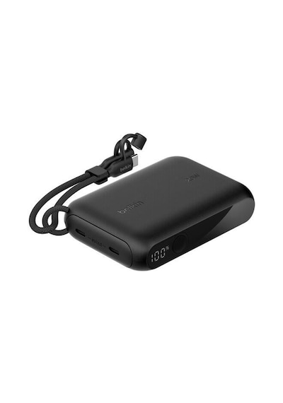 Belkin Bpb027hqbk Boostcharge 10.000 Mah 20w Usb-c Powerbank Dijital Göstergeli Taşınabilir Şarj Cihazı - Siyah