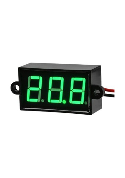0.56 inç 3.5-30V 2 Kablolu DC Yeşil Voltmetre