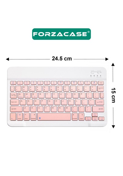 Tablet Telefon İçin Kare Tuş Bluetooth Klavye - Fc755 Beyaz