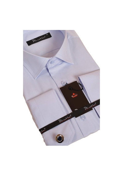 Dicotto Mavi Rahat Kesim Micro Kumaş Kol Düğmeli Regular Fit Erkek Gömlek - 190-4 001