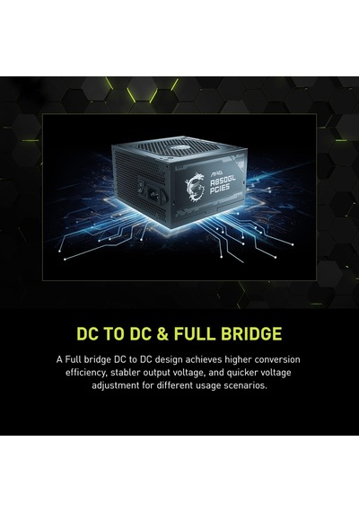 Mag 850w Güç Kaynağı 80 Plus Altın - Atx 3.0 Pcıe 5.0 Hazır - 12vhpwr Mag A850gl Pcıe5
