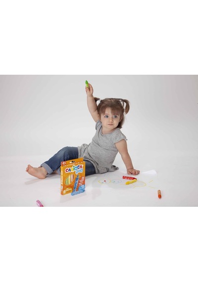 Carioca Jumbo Bebek Elleri Kirletmeyen Pastel Boya Kalemi 8'li 2 Yaş+ Genel