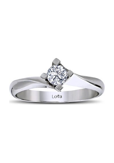Lova E Renk 0,23 Karat Pırlanta Tektaş Yüzük - 1020077