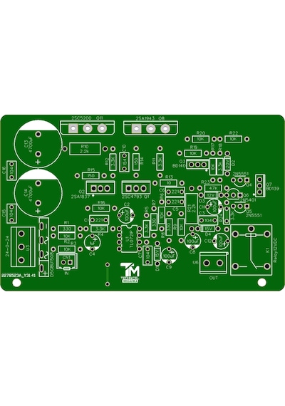 100 Watt Mono Hoparlör Koruyuculu Op-Amp Amfi Devresi 2Sc5200