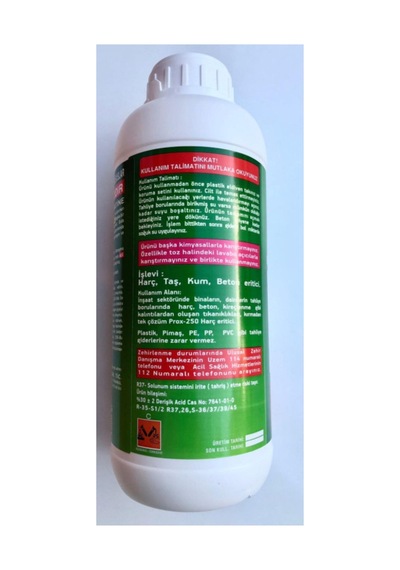 Banyo Gider Açıcı Lavabo Açıcı Harç Taş Kum Beton Eritici Tıkanık Pvc Açıcı 1 Kg
