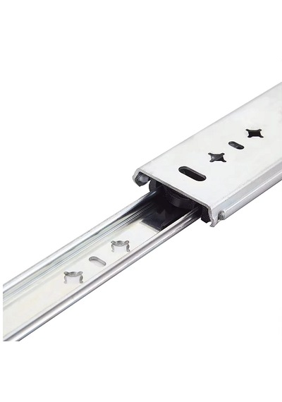 Fridgers 105cm-210cm Bilyalı Ağır Yük Rayı 1050mm-2100mm Heavyd Gri - Krom
