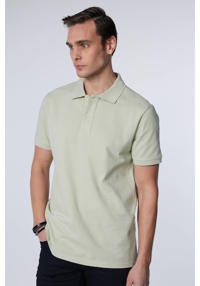 Tudors Erkek Slim Fit Dar Kesim %100 Pamuk Düz Pike Gri Polo Yaka Tişört-30537-gri Gri