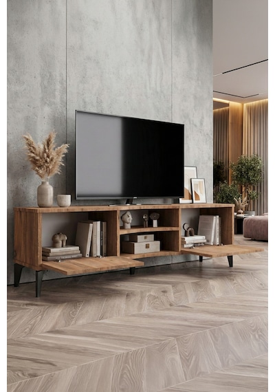 Suntalam Kahverengi Tv Sehpası 160x35 Cm