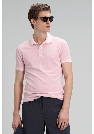 Lufian Vernon Spor Polo Erkek Tişört Açık Pembe 111040056100820 Açık Pembe