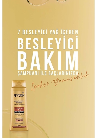 Restorex 7 Besleyici Yağ Besleyici Bakım Şampuanı 5 x 500 ML
