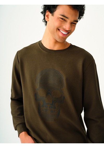 Loft Erkek Sweatshirt Lf2037422 Haki
