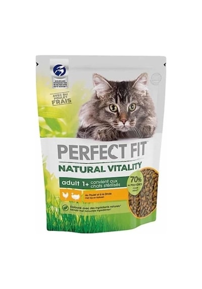 Perfect Fit Natural Vitality Tavuklu ve Hindili Yetişkin Kedi Maması 1 KG