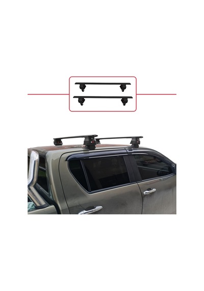 Toyota Hilux An130 2015 Ve Sonrası İle Uyumlu Ace-4 Ara Atkı Tavan Barı Siyah