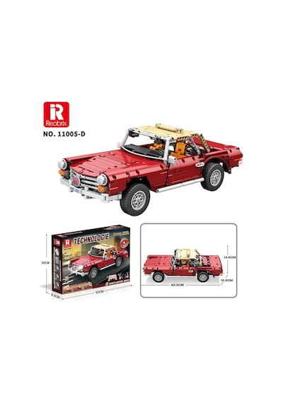 Reobrix Technic 11005-d Mercedes Benz 280sl Araba Kumanda&motorlu Yaratıcı Yapı Blok Seti Building Blocks - 1578 Parça