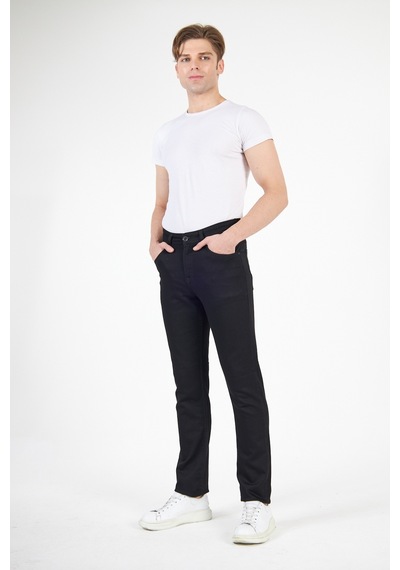 Digital Jeans Normalkesim Fermuarlı Genişpaça Yüksekbel Baba Siyah Açık Gri