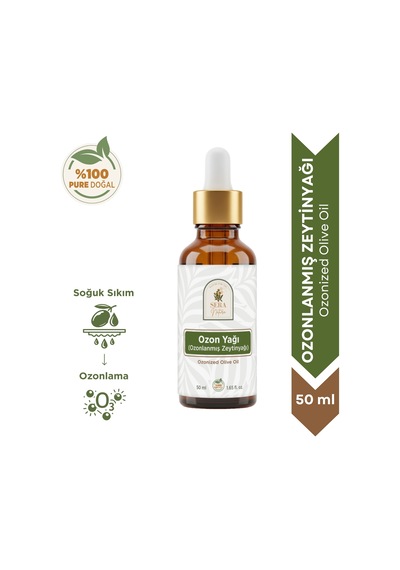 Ozon Yağı Ozonlanmış Zeytinyağı 50 Ml Yoğun Nem Desteği & Hijyenik Bakım