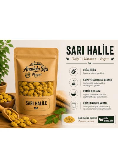 Anadolu Şifa Harput Kara Halile & Sarı Halile 2x55 Gr Doğal Ve Katkısız Halile Seti