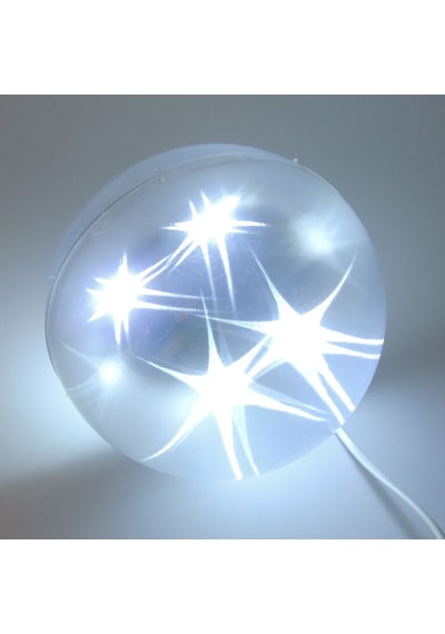 Yıldız Animasyonlu Beyaz Led 1 Top Işık Disko Küre Aydınlatma 220
